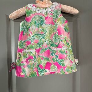 Lilly Pulitzer Floral Pink and Green Dress
